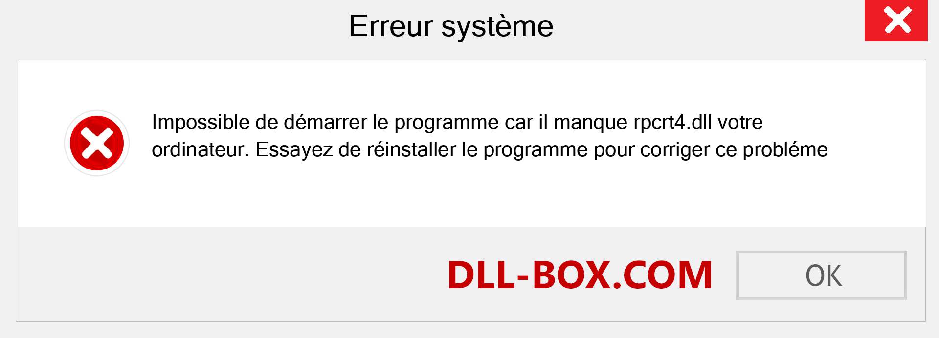 Le fichier rpcrt4.dll est manquant ?. Télécharger pour Windows 7, 8, 10 - Correction de l'erreur manquante rpcrt4 dll sur Windows, photos, images